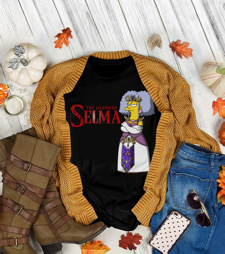 The Legend of Selma Zelda Parody Cartoon Crossover Character T-Shirt