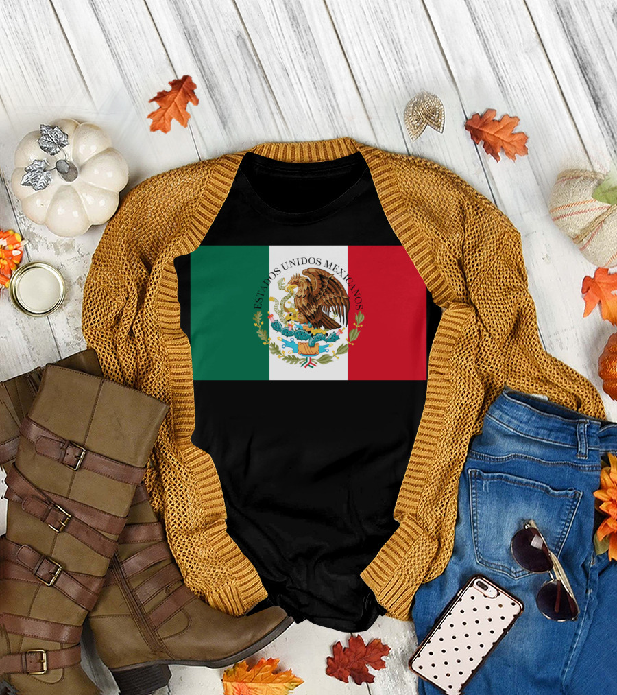 Estados Unidos Mexicanos Flag Emblem T-Shirt