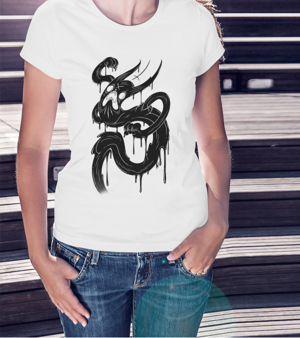 Ghost Cat Dripping Spirit Ectoplasm T-Shirt