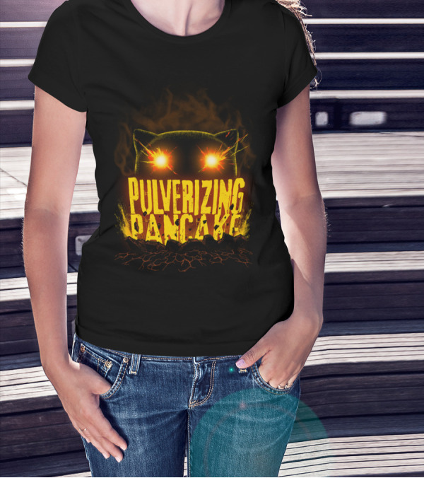 Pulverizing Pancake Glowing Eyes Smoky Dark Breakthrough T-Shirt