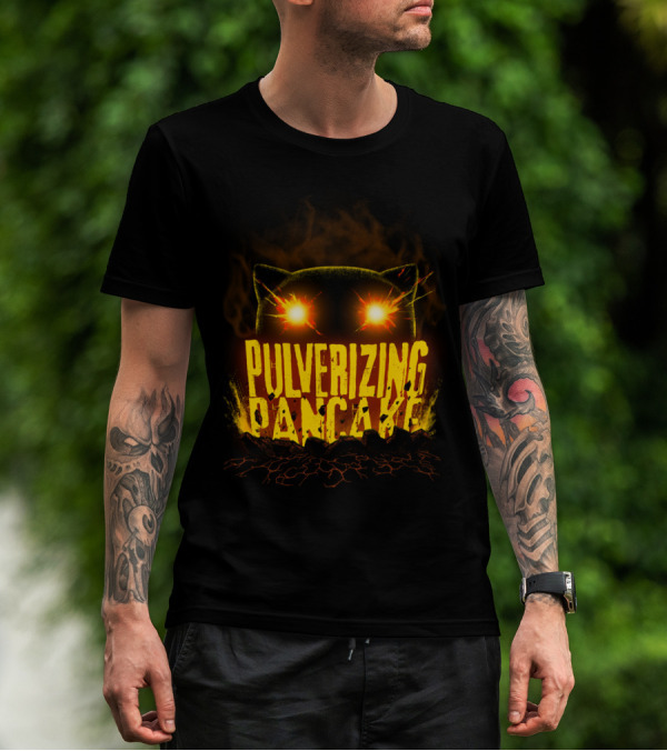 Pulverizing Pancake Glowing Eyes Smoky Dark Breakthrough T-Shirt