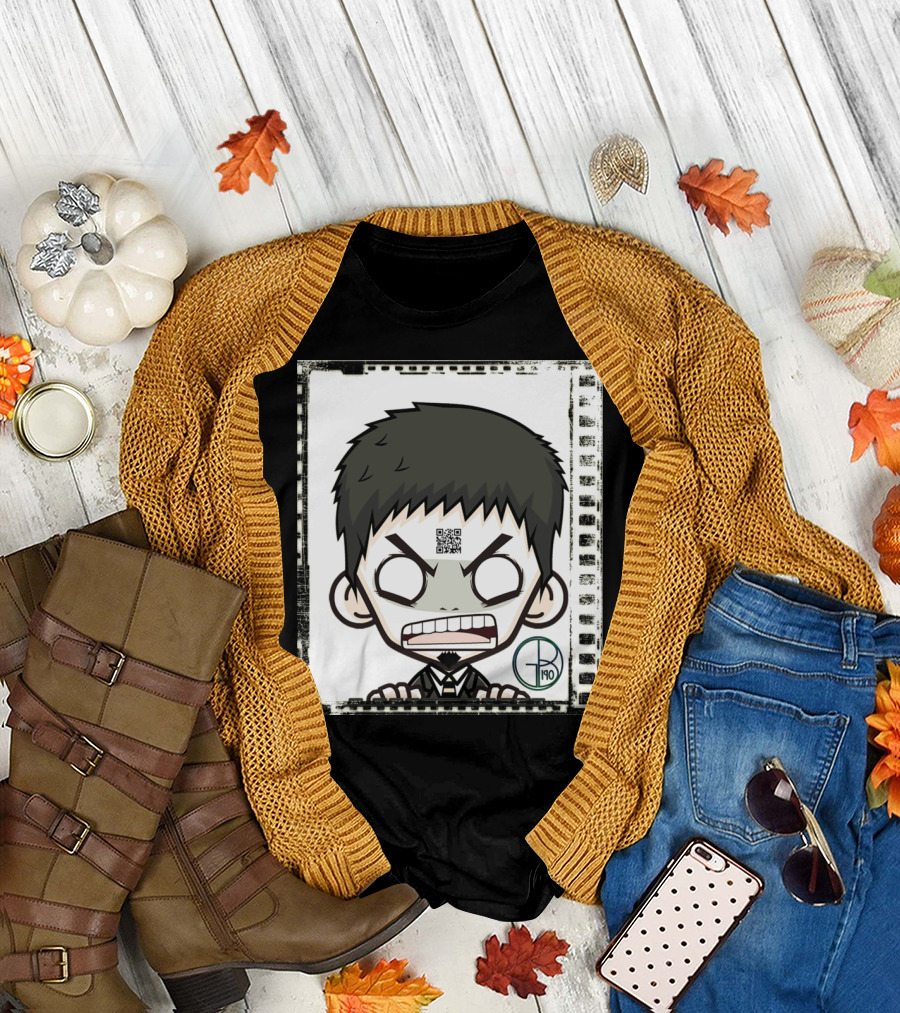 Naoooooo QR Code Angry Character T-Shirt