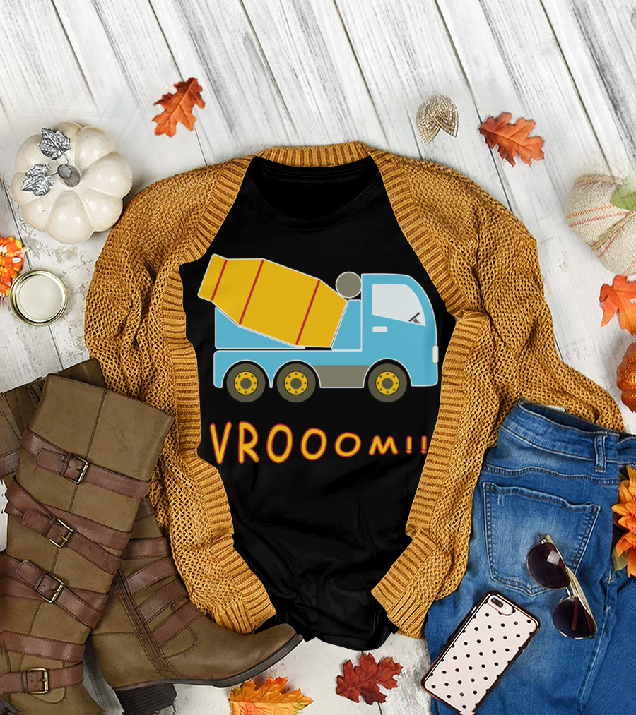 VROoom Cement Mixer Truck T-Shirt