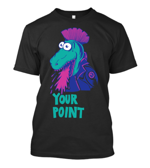 Your Point Punk Dino Mohawk T-Shirt