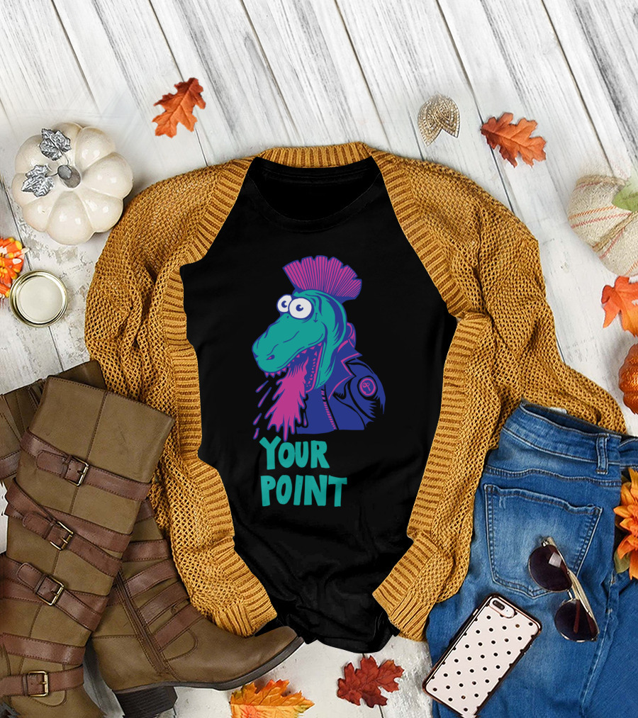 Your Point Punk Dino Mohawk T-Shirt