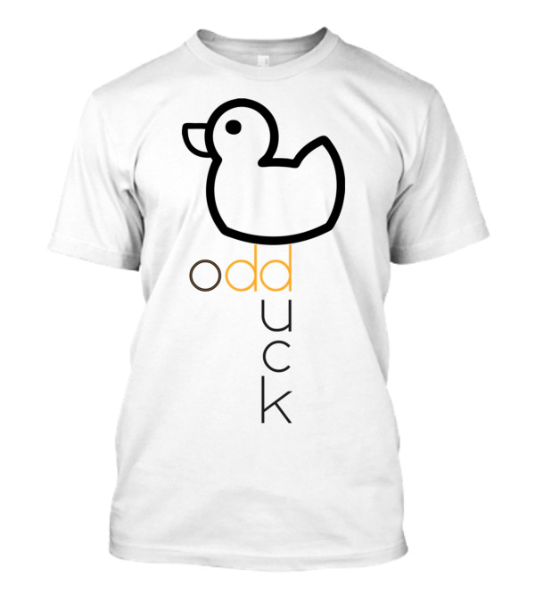 Odd Duck Outline Duckling Minimalist Line T-Shirt