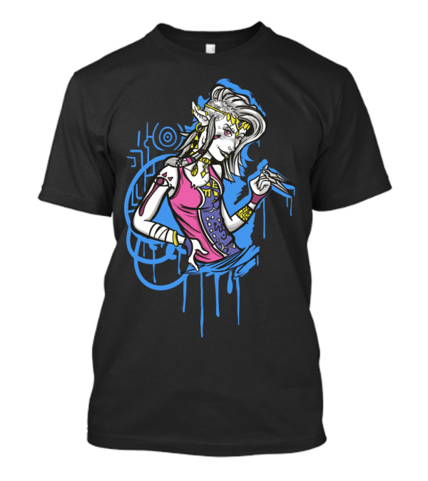 Punk Princess Of Wisdom Cyber Elven Edge T-Shirt