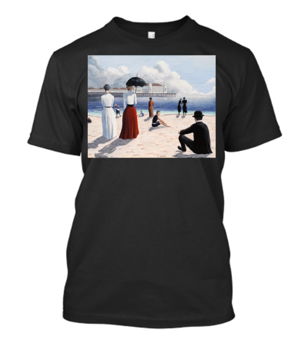 Atlantic City Beach Scene Vintage Attire By Dave T-Shirt