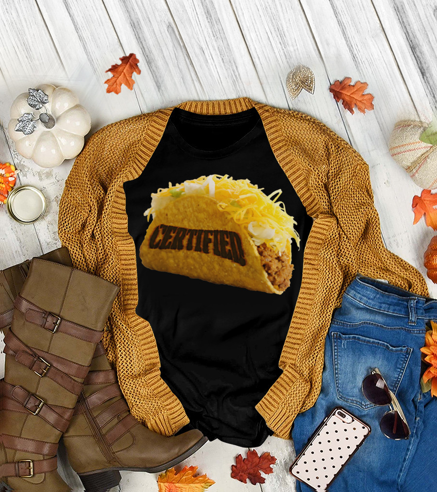 Certified Taco Bot Taco with 'Certified' Shell T-Shirt