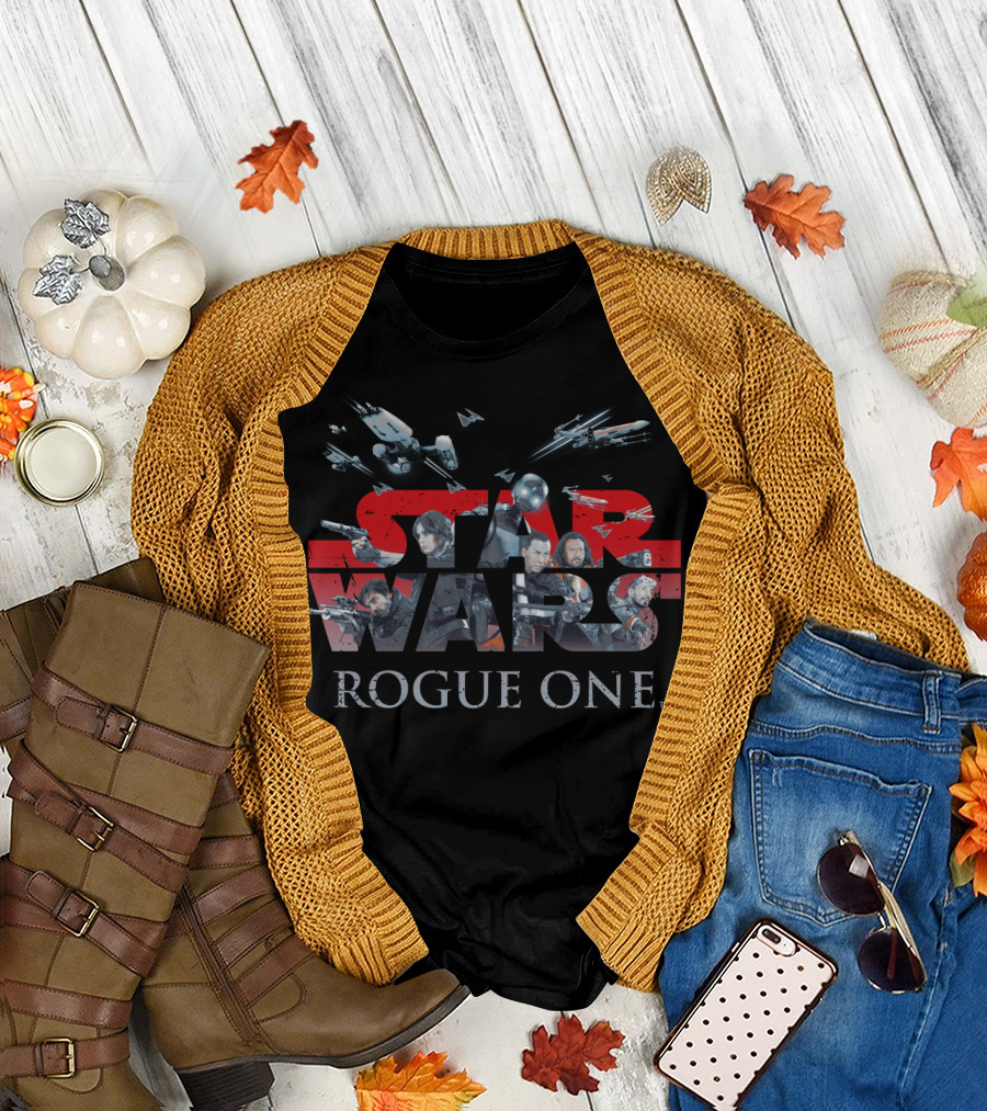 Star Wars Rogue One Character Montage T-Shirt
