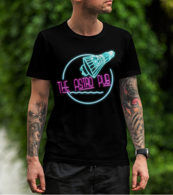 The Astro Pub Neon Logo Space Capsule T-Shirt