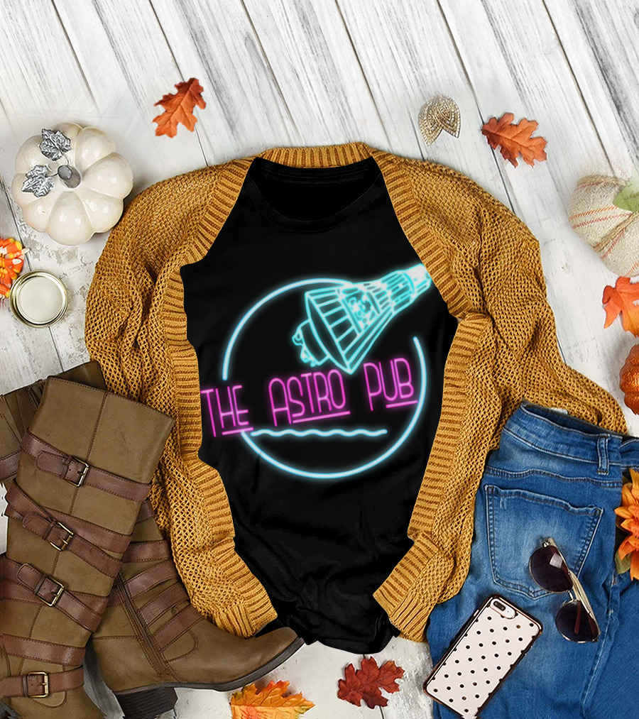 The Astro Pub Neon Logo Space Capsule T-Shirt