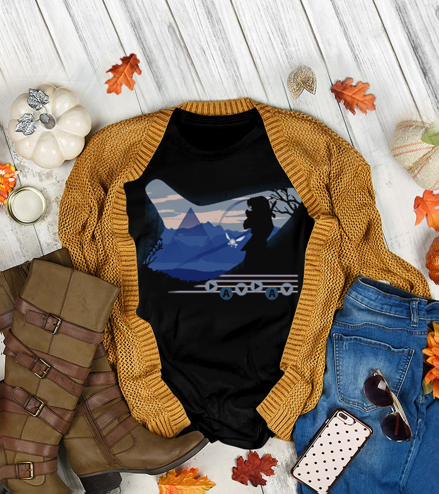Song of Time Legend of Zelda Ocarina Blue T-Shirt