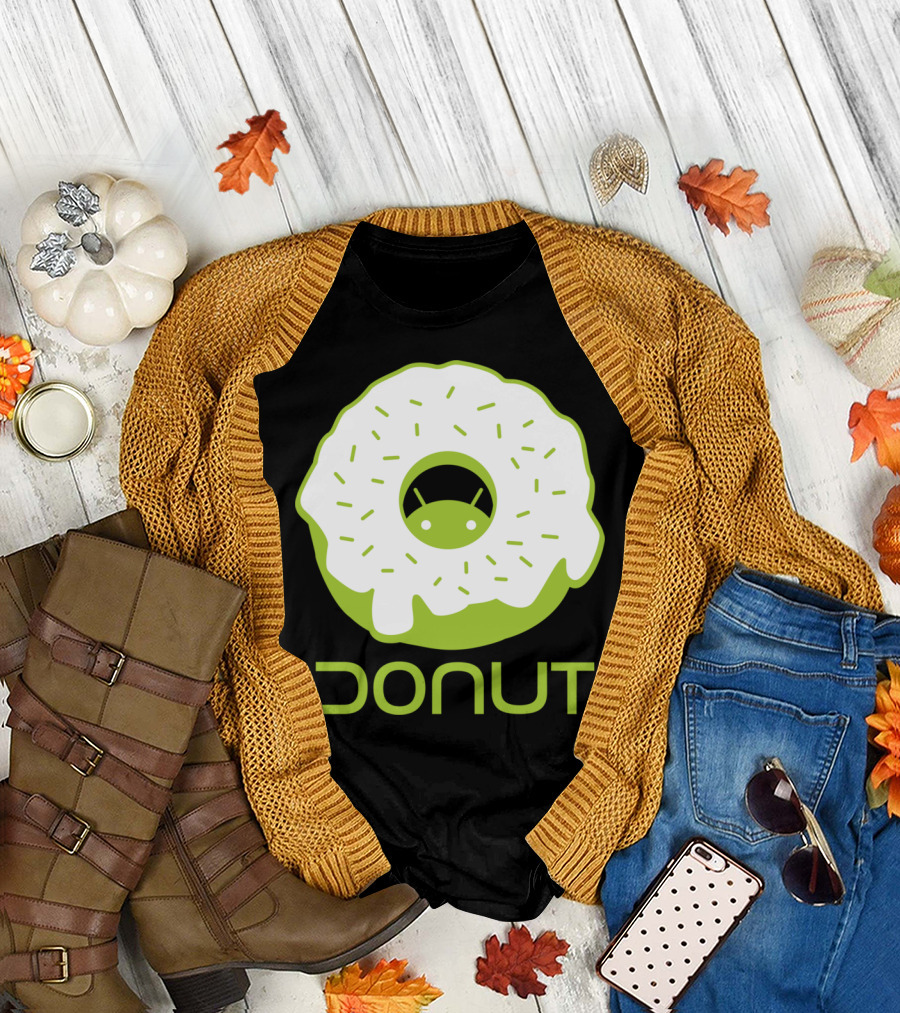 Droid Donut Android Logo Fusion T-Shirt