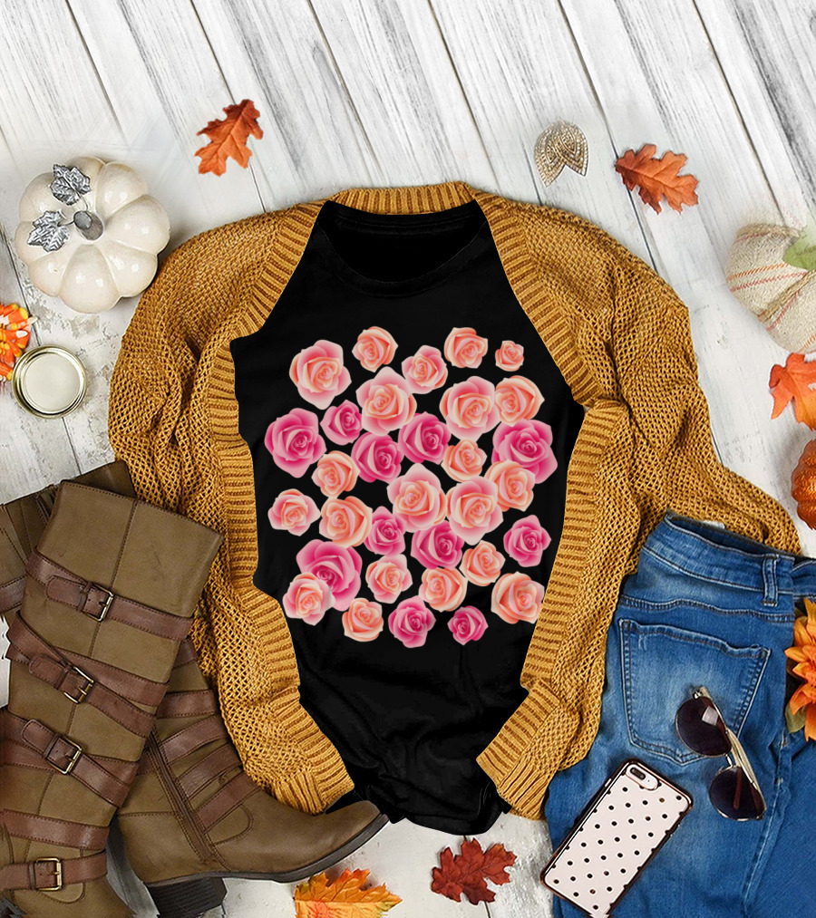 Rose Garden Floral Arrangement T-Shirt