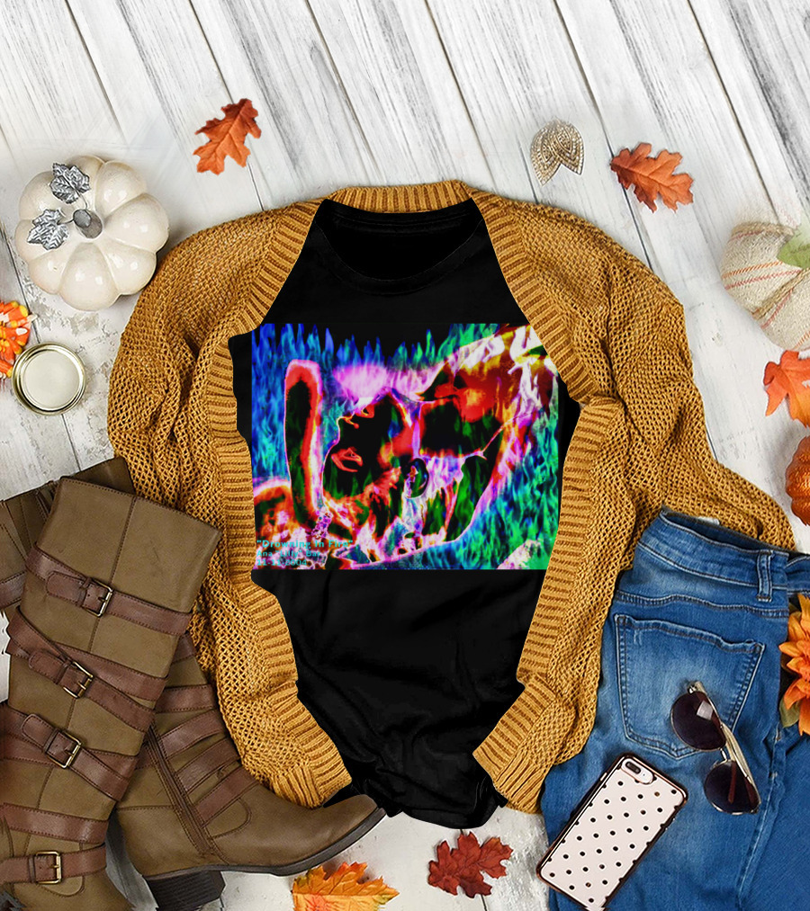 Drowning In Fire Psychedelic Flames T-Shirt