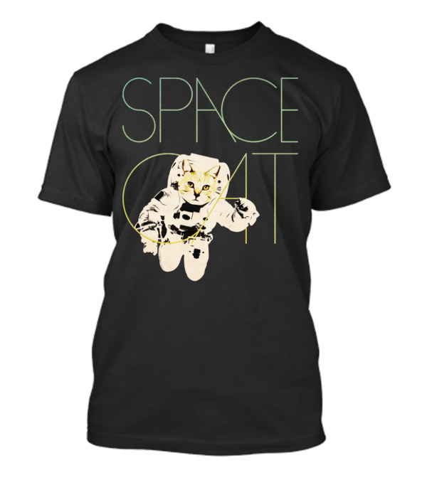 SPACE CAT Astronaut Feline Adventure T-Shirt