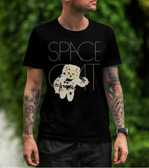 SPACE CAT Astronaut Feline Adventure T-Shirt