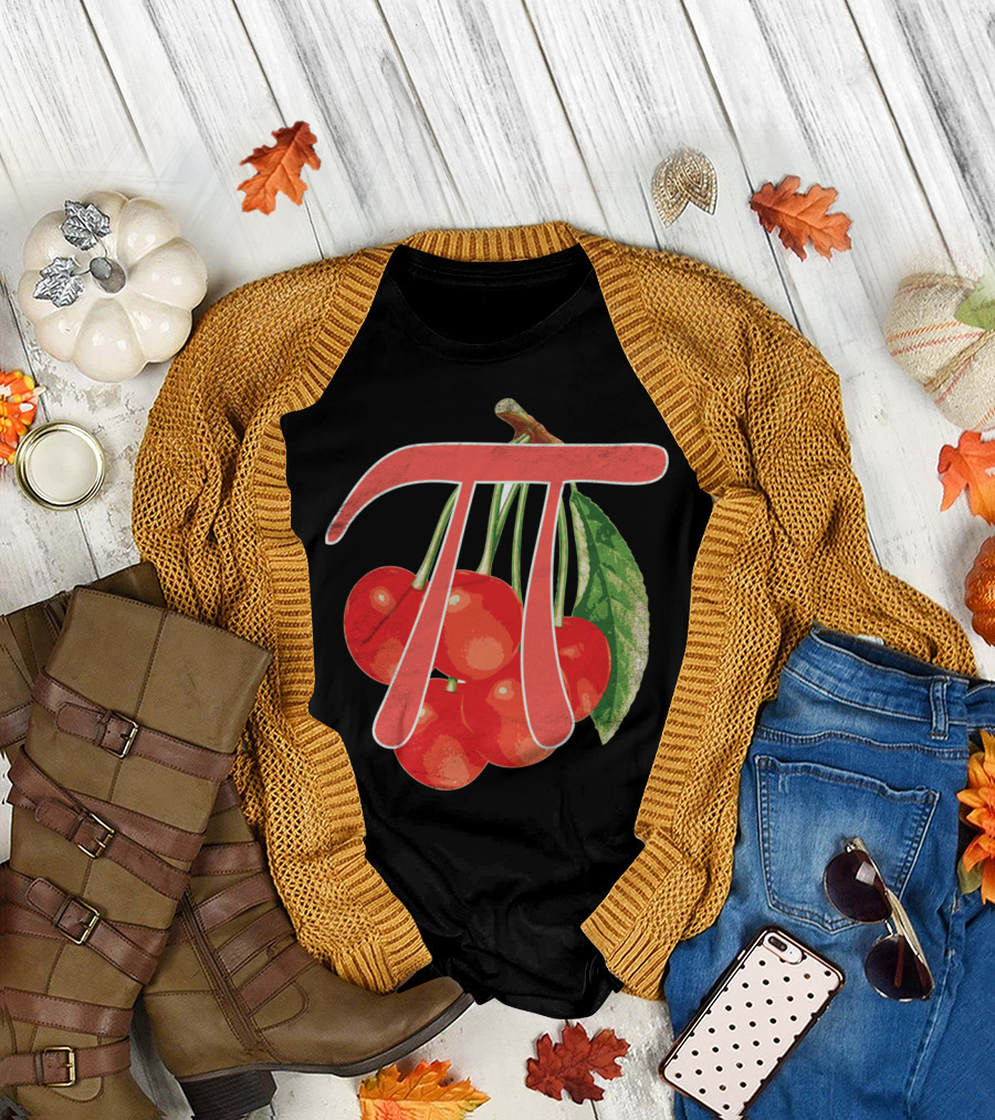 Pi Day Cherry Math T-Shirt