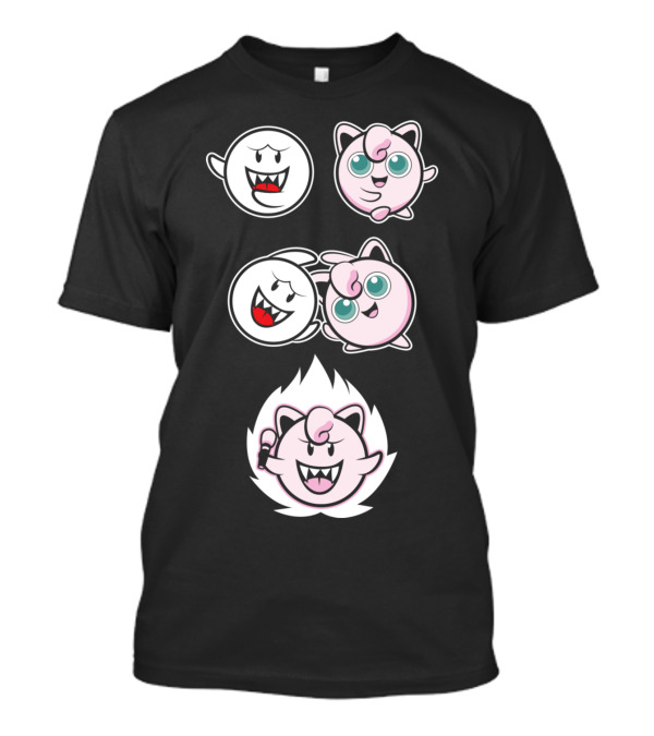 Jigglyboo Boo Jigglypuff Boo Fusion Nintendo Crossover T-Shirt