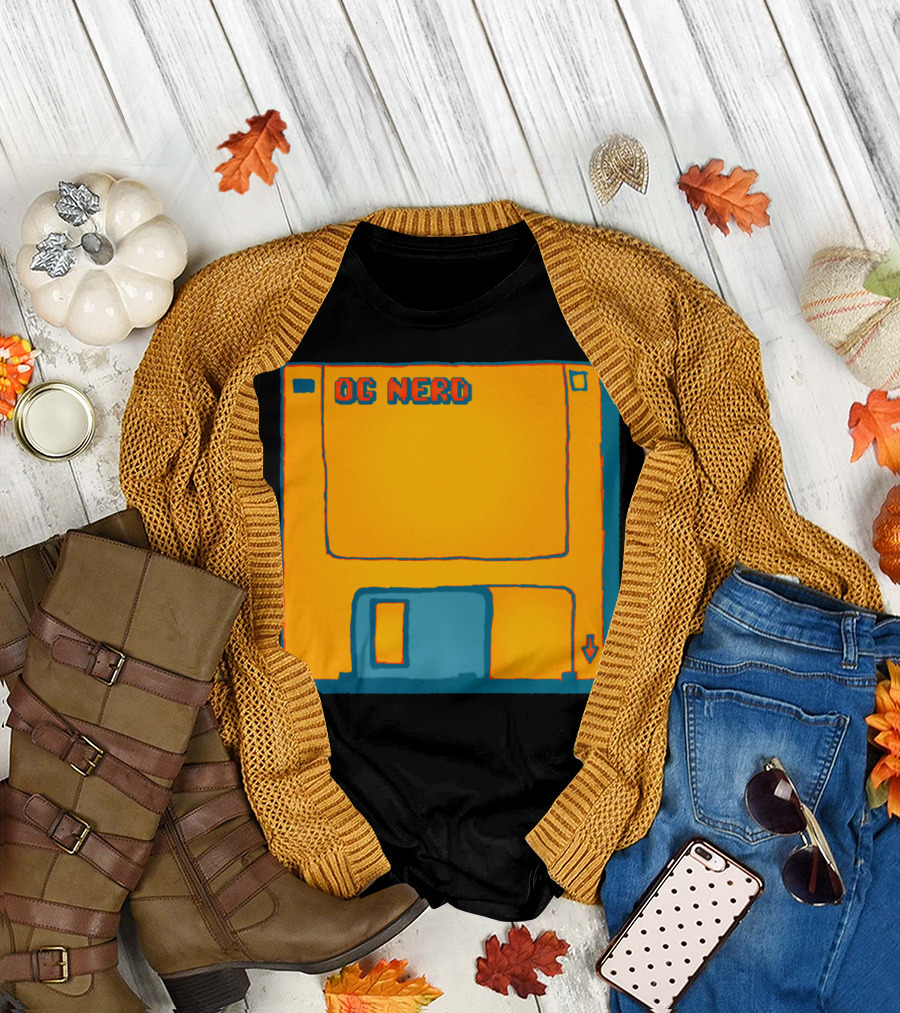 OG Nerd Floppy Disk Vintage Retro T-Shirt