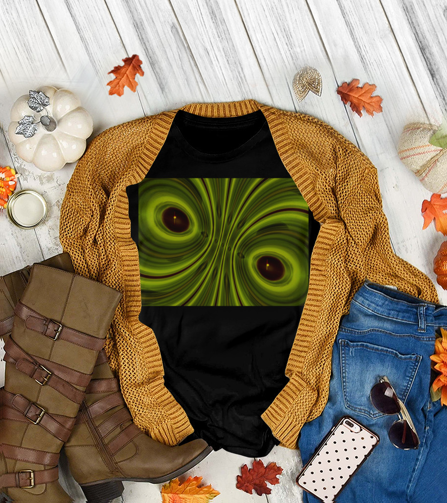 Have We Met Before Green Spiral T-Shirt