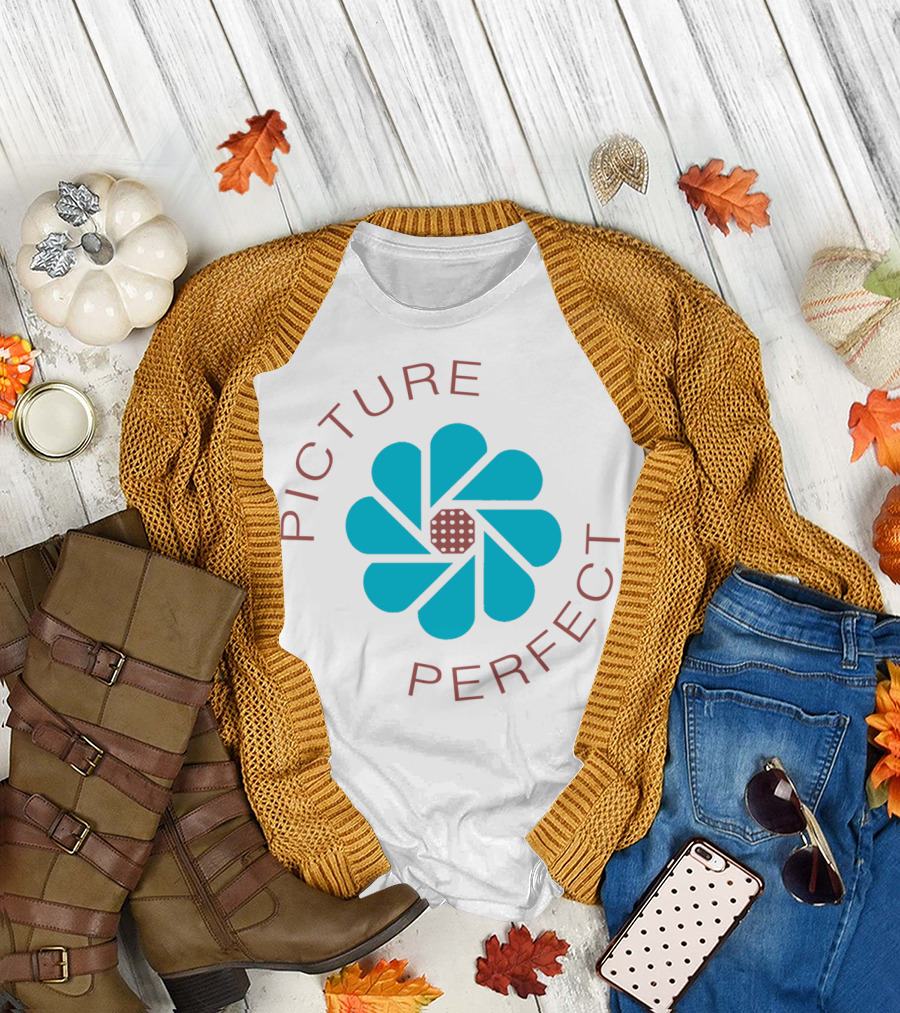Picture Perfect Iconic Camera Shutter Bloom T-Shirt