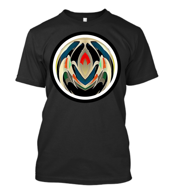 The Joy Of Life Colorful Abstract Circular Emblem T-Shirt