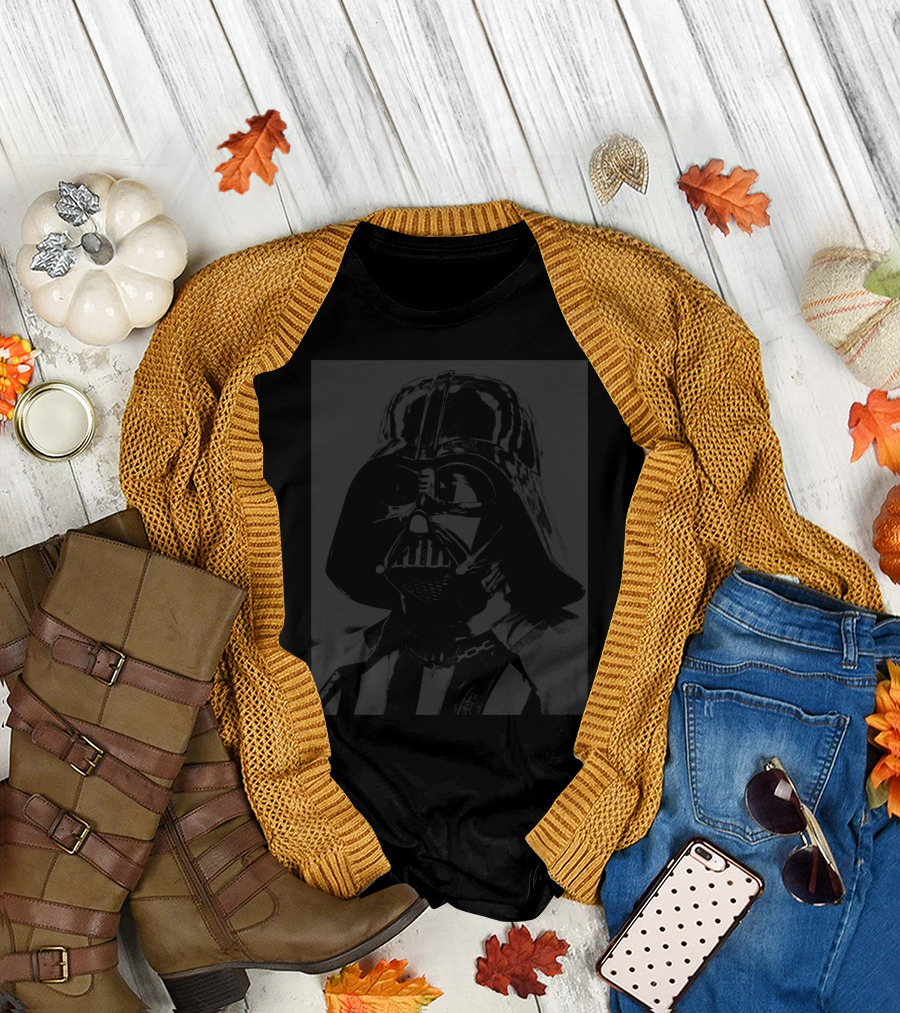 Vader Profile Star Wars Helmet Shadow T-Shirt