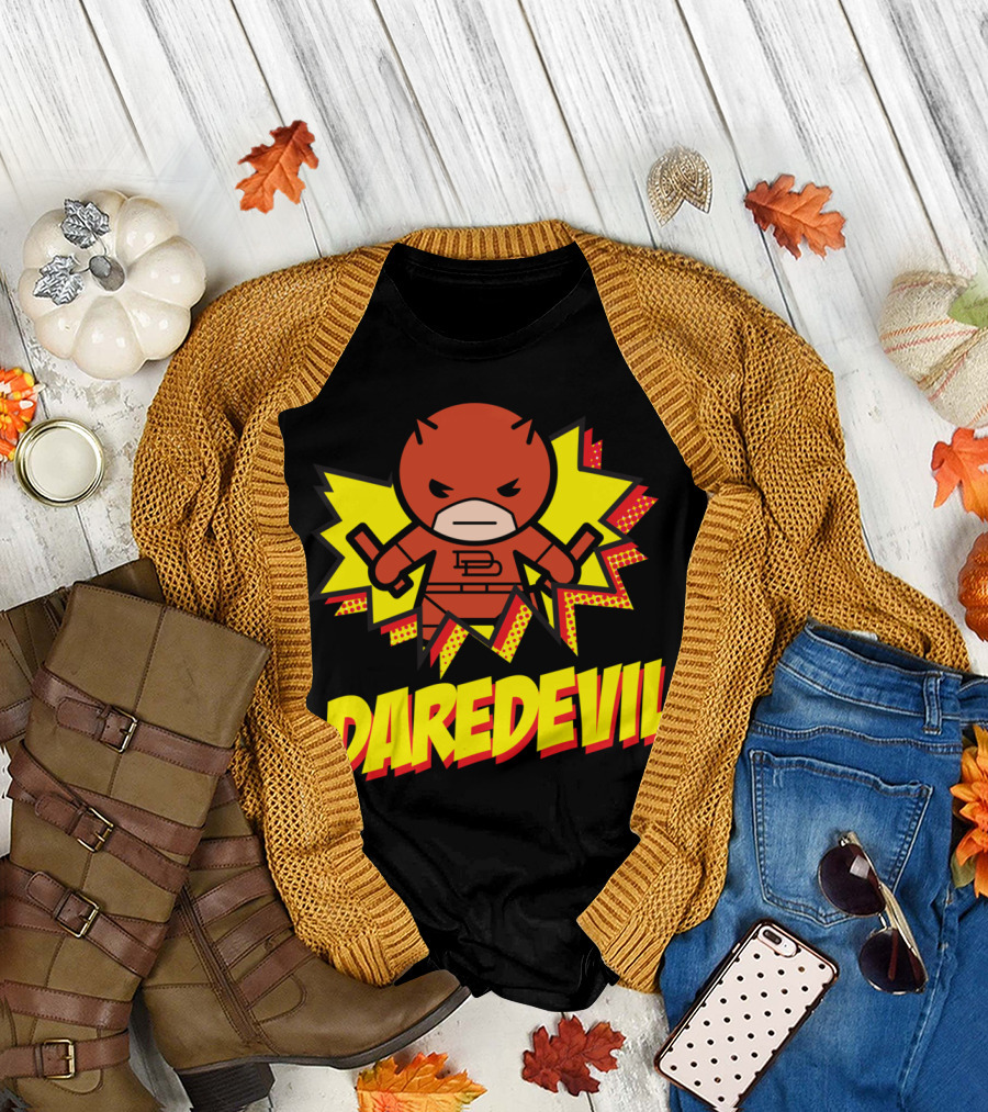 Kawaii Daredevil Bold Comic Style Explosion T-Shirt