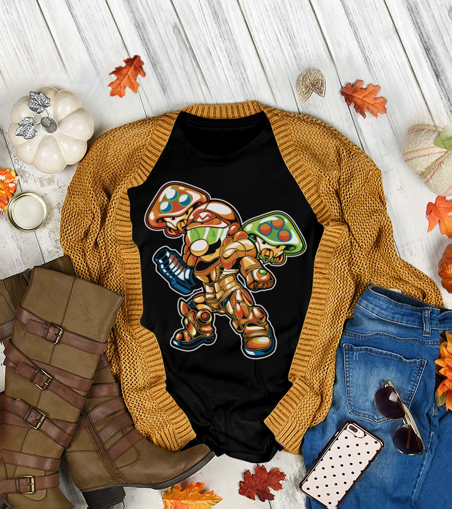 Martoid LiquidS Cosmic Mushroom Warrior Power Duo T-Shirt