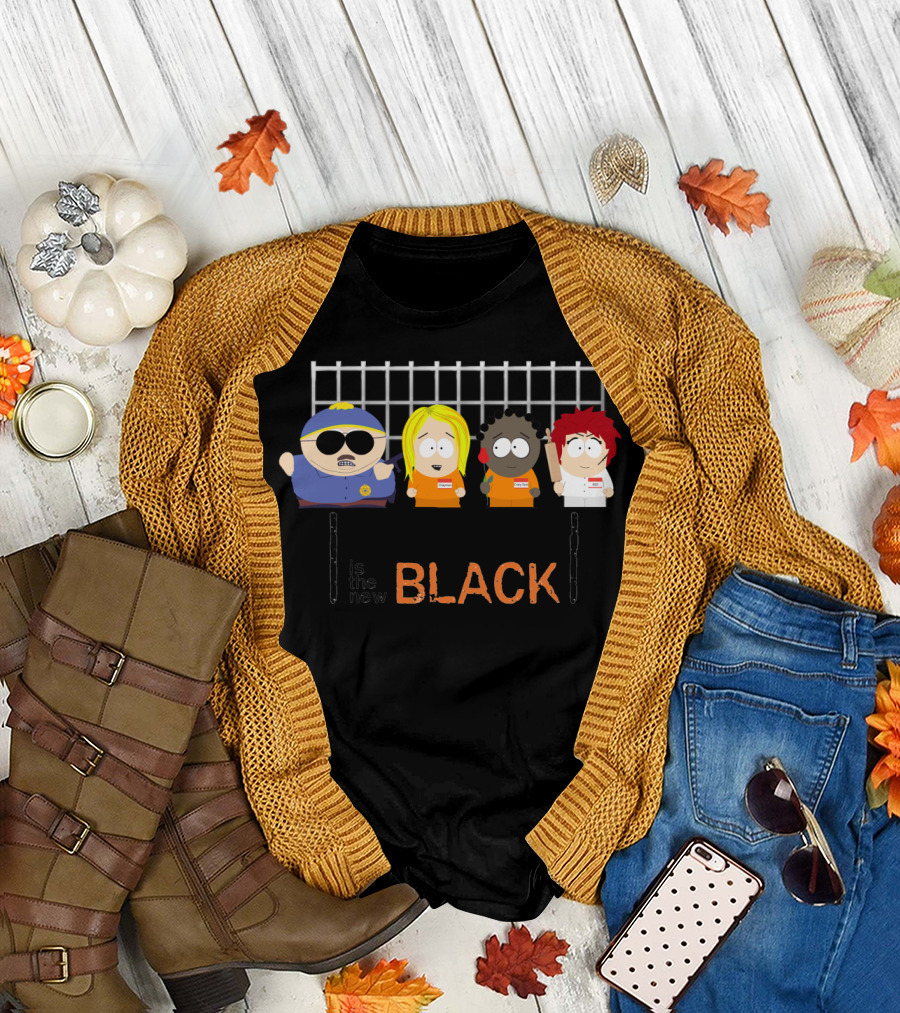 South is the New Black South Park Characters Prison T-Shirt