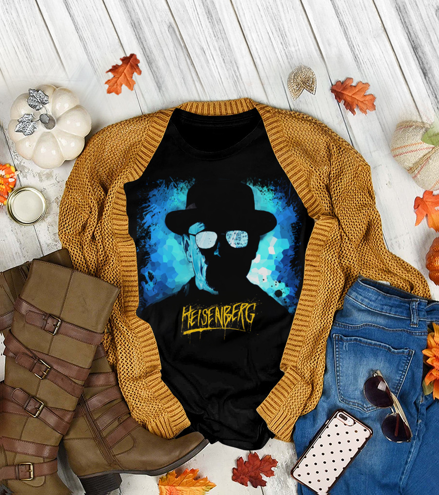 Heisenberg Say My Name Breaking Bad Iconic Hat and Sunglasses T-Shirt