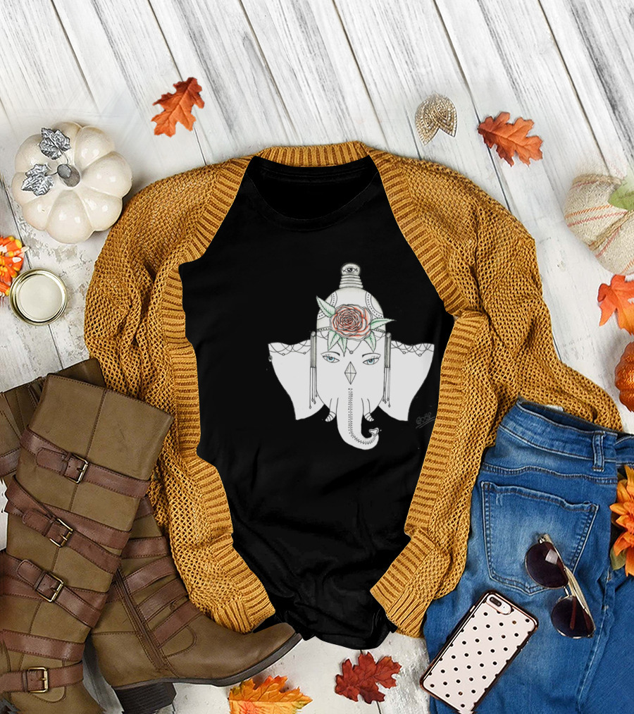 FAMILY Elephant Floral Headpiece T-Shirt