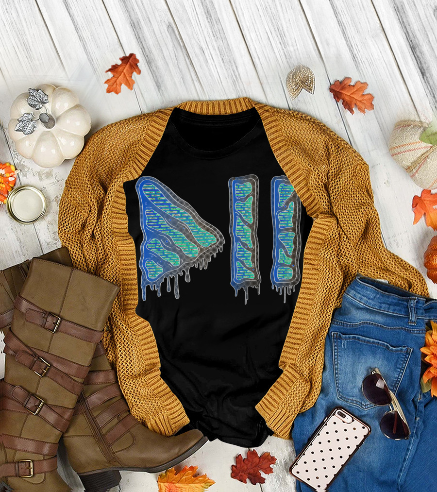 Play Pause Melted Digital Symbol Retro T-Shirt