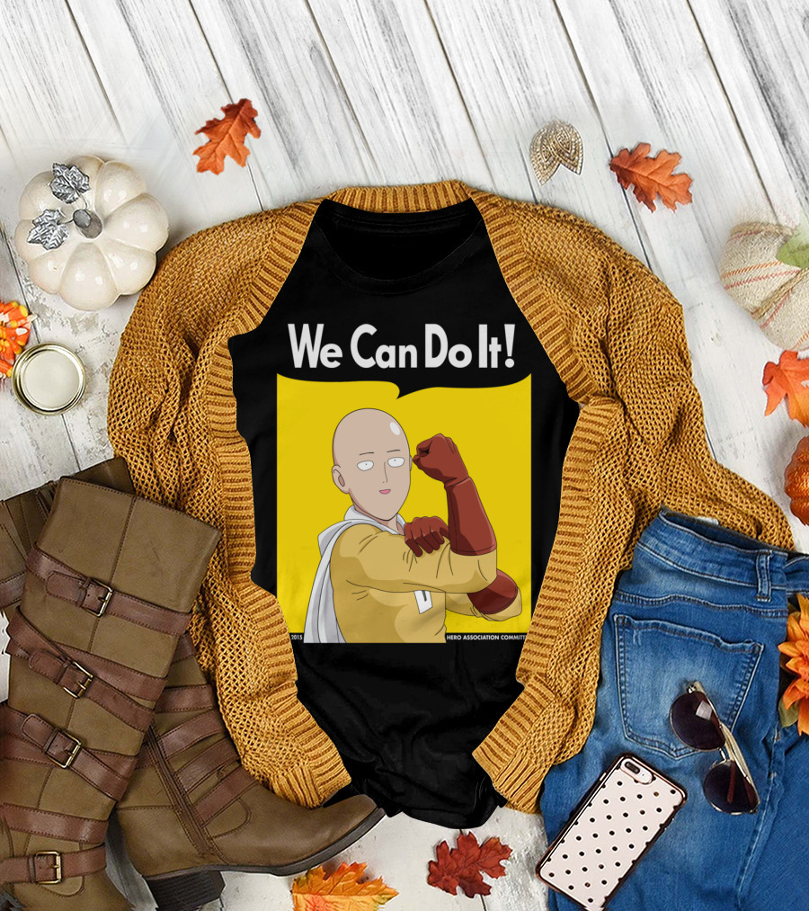 We Can Do It One Punch Hero Association Committee Saitama T-Shirt