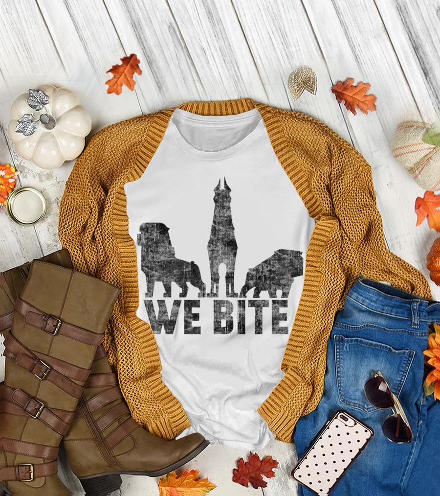 We Bite Detroit Football Lions Tigers Pistons Iconic T-Shirt