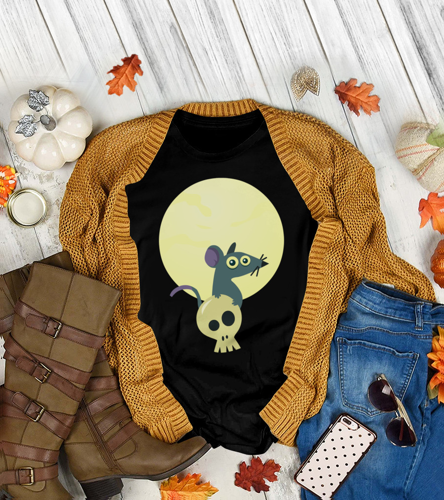 Moon Rat Skull Moonlight T-Shirt