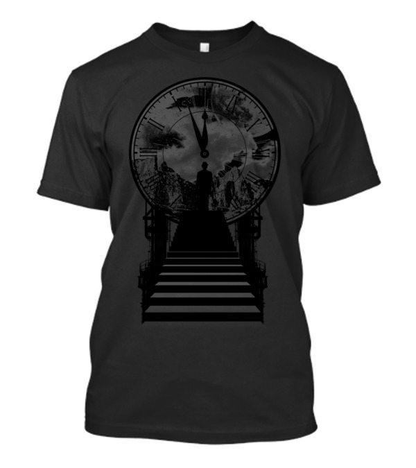 The Long Stairway To Time In The Clockface Sky T-Shirt