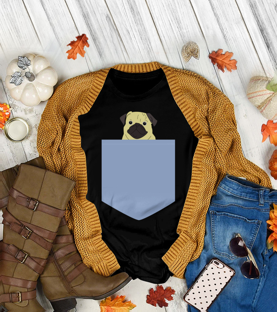 Pocket Pug La Adorable Canine Companion T-Shirt