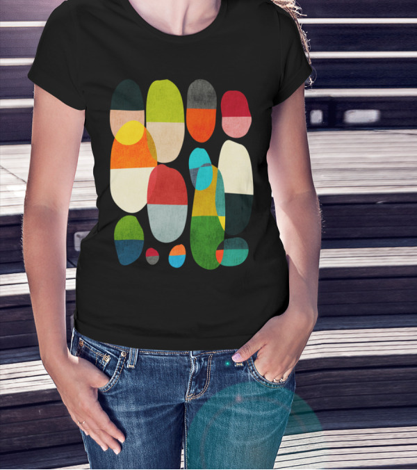 Science Of Sleep Colorful Abstract Shapes T-Shirt