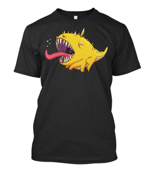 Yellow Monster Tongue Morning Monster T-Shirt