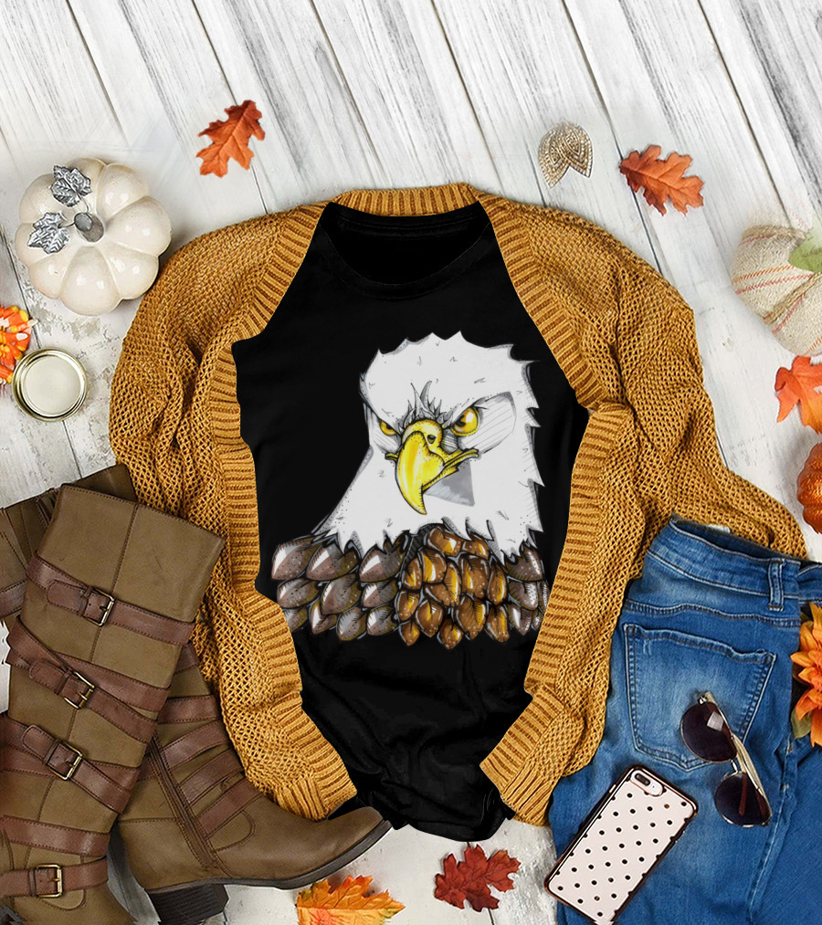 Maverick The Bald Eagle Bold Fierce Artistic T-Shirt
