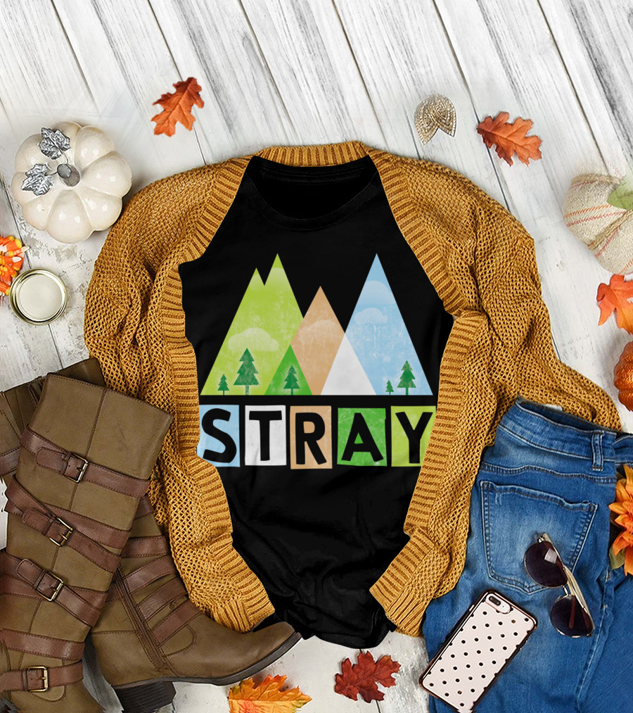 STRAY Mountain Trees Adventure T-Shirt