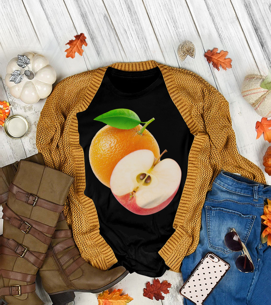 Orange and Apple Combination T-Shirt