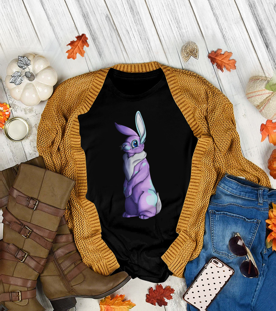 Cosmo Hears You Purple and Blue Rabbit T-Shirt