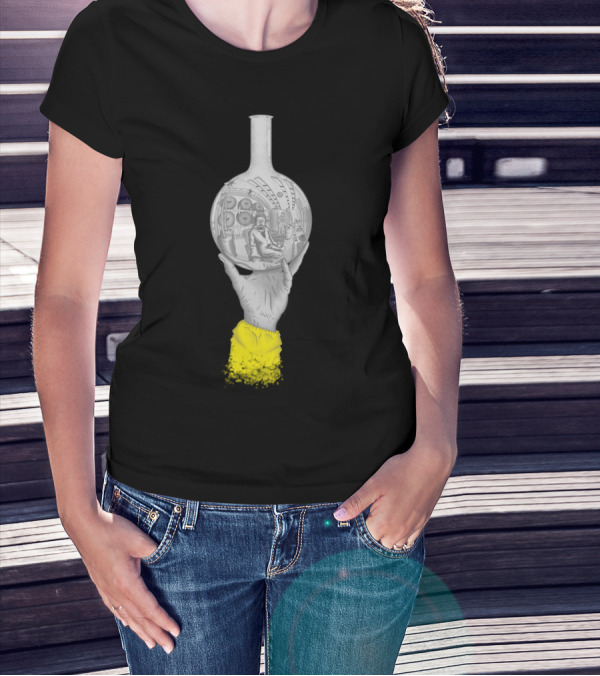 MC Heisenberg Breaking Bad Laboratory Hand Flask Scene T-Shirt