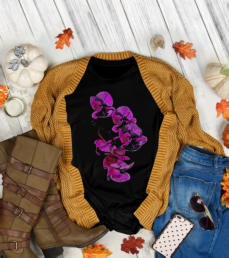 Phalaenopsis Purple Orchid Blossoms T-Shirt
