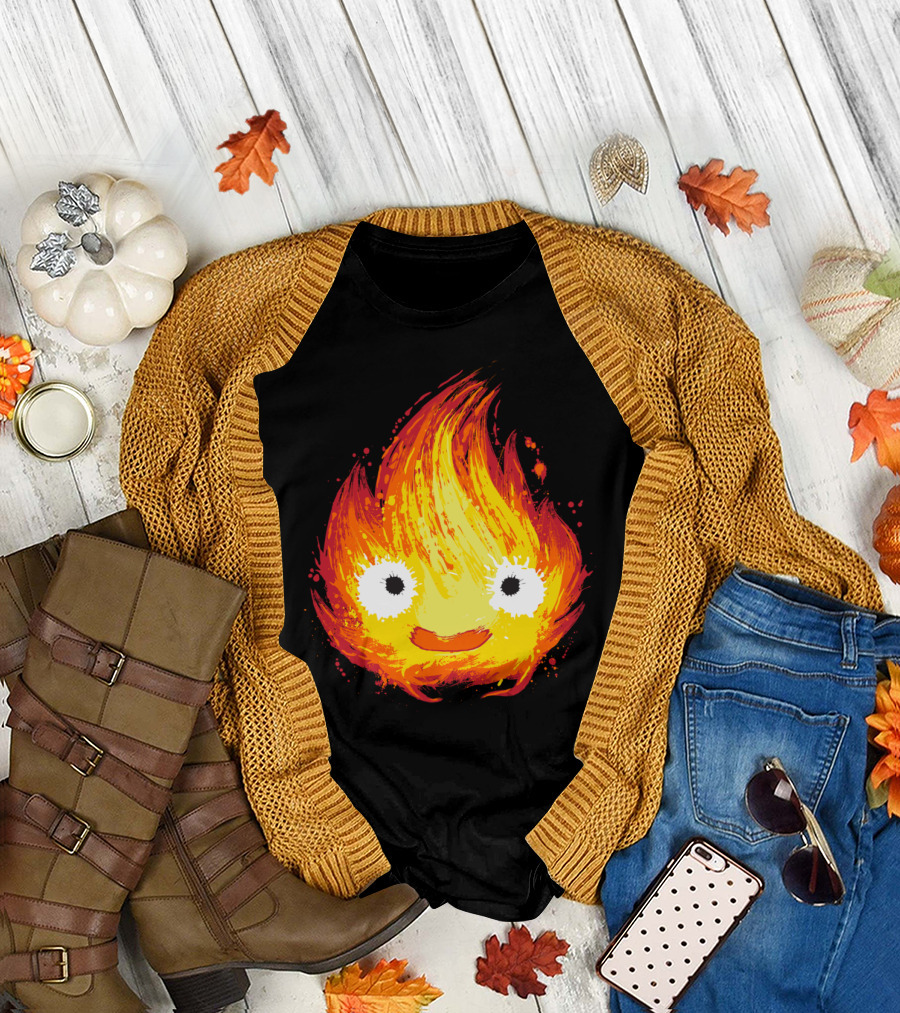 Calcifer Howl's Moving Castle Fire Demon T-Shirt
