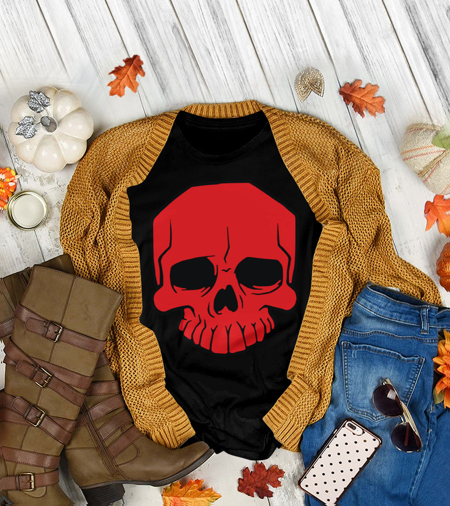 Red Skull Or Dead T-Shirt
